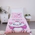 JERRY FABRICS Pamučna dječja posteljina Marie Cat "Merci" 100x135 cm, roza